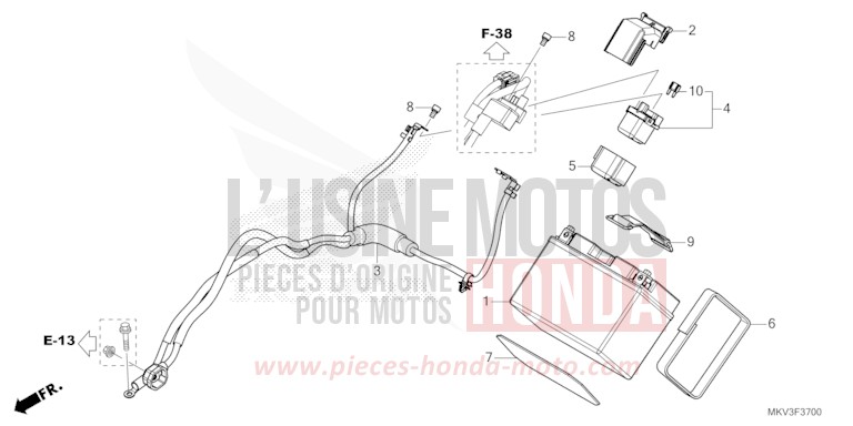 BATTERIE von Forza 750 MAT BETA SILVER METALLIC (NHC08) von 2021